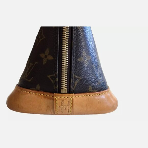 Louis Vuitton Alma Shoulder Bag PM Brown Canvas/Leather - Picture 3 of 12